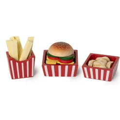 mamamemo Legemad - Burger menu| Tumlinge Legetøj|Legekøkken & Legemad
