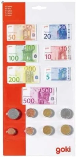 goki Legepenge - Euro, 116 dele| Rolleleg|Matematik & Leg