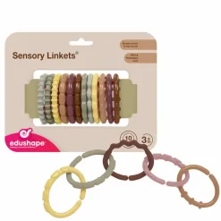 edushape Legeringe - Boho Chic, 10 stk| Legetøj Til Ferien|Babylegetøj
