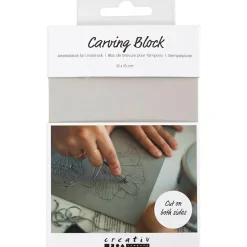 Creativ Company Linoleumstryk stempelplade 10 x 15 cm, 1 stk| Tegne- & Malegrej|Kreativ Leg
