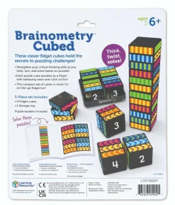 Learning Resources Logikspil - Brainometry Cubed| Logik & Talforståelse|Skolesjov