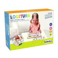 Beleduc Logikspil - Logiturn inkl. 25 opgavekort| Montessori|Spil
