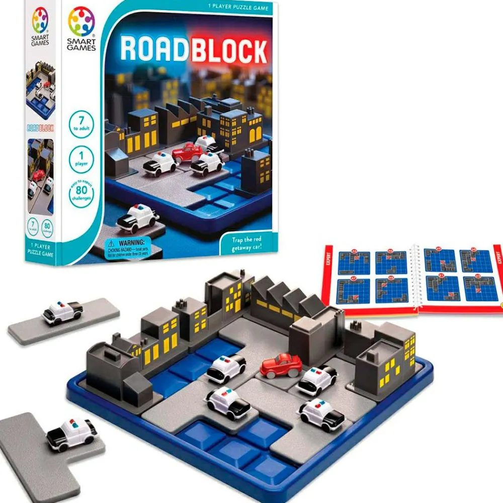 SmartGames Logikspil - RoadBlock| Logik & Talforståelse|Legetøj Til Ferien