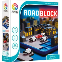 SmartGames Logikspil - RoadBlock| Logik & Talforståelse|Legetøj Til Ferien