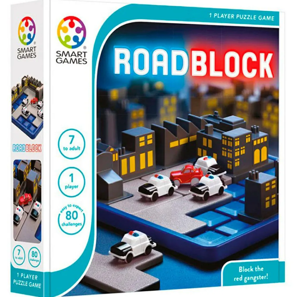 SmartGames Logikspil - RoadBlock| Logik & Talforståelse|Legetøj Til Ferien