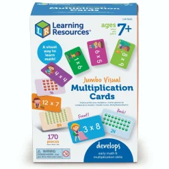 Learning Resources Læringskort - Øv multiplikation| Skolesjov|Matematik & Leg