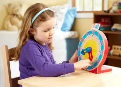 Melissa & Doug Lær Klokken - Ur med lærekort| Skolesjov|Lær Klokken