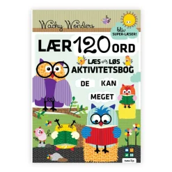 Lær 120 ord - Læs og løs aktivitetsbog| Sprog & Leg|Skolesjov