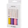 Creativ Company Lyspenne - Blå/pink/lilla/gul, 4 x 30 ml| Kreativ Leg