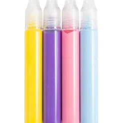 Creativ Company Lyspenne - Blå/pink/lilla/gul, 4 x 30 ml| Kreativ Leg