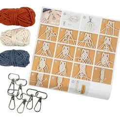 Creativ Company Macramé kit mini - Nøgleringe| Voksenværk|Kreativ Leg