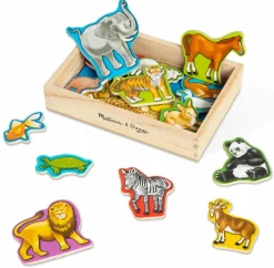 Melissa & Doug Magneter - Dyr, 20 stk| Magnetlegetøj & Magnetbyggesæt|Tumlinge Legetøj