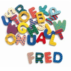 Djeco Magneter - Store, store bogstaver, 38 stk| Sprog & Leg|Skolesjov