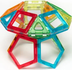 Polydron MAG | Transparent | 100 dele| Skolesjov|Matematik & Leg