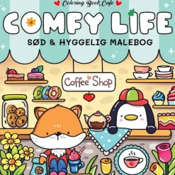 Malebog - Comfy Life| Voksenværk|Legetøj Til Ferien