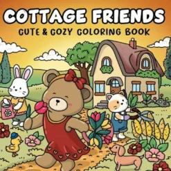 Malebog - Cottage Friends| Voksenværk|Legetøj Til Ferien