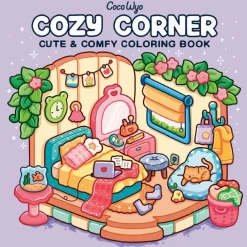 Malebog - Cozy Corner| Voksenværk|Legetøj Til Ferien