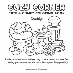 Malebog - Cozy Corner| Voksenværk|Legetøj Til Ferien