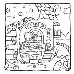 Malebog - Cozy Corner| Voksenværk|Legetøj Til Ferien