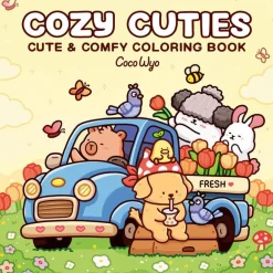 Malebog - Cozy Cuties| Voksenværk|Legetøj Til Ferien