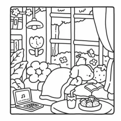 Malebog - Cozy Cuties| Voksenværk|Legetøj Til Ferien