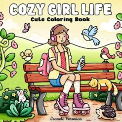 Malebog - Cozy Girl Life| Voksenværk|Legetøj Til Ferien