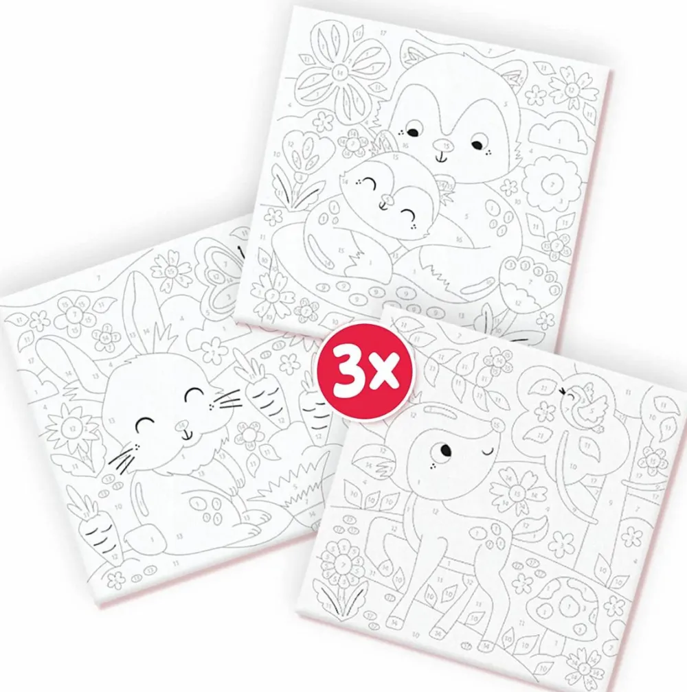 SES Creative Mal efter tal - Skovens dyr| Tegne- & Malegrej