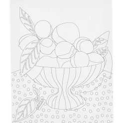 Creativ Company Malerlærred 24 x 30 cm - Frugtskål| Voksenværk|Tegne- & Malegrej