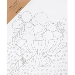 Creativ Company Malerlærred 24 x 30 cm - Frugtskål| Voksenværk|Tegne- & Malegrej