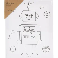 Creativ Company Malerlærred 24 x 30 cm - Robot| Tegne- & Malegrej