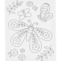 Creativ Company Malerlærred 24 x 30 cm - Smilende sommerfugl| Tegne- & Malegrej