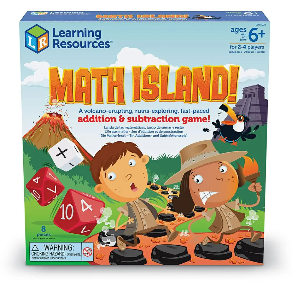 Learning Resources Matematikspil - Math Island| Logik & Talforståelse|Skolesjov