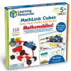 Learning Resources MathLink aktivitetssæt - Køretøjer| Logik & Talforståelse|Stem Læringslegetøj