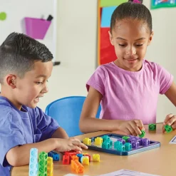 Learning Resources MathLink - Hjernegymnastik, 40+ opgaver| Logik & Talforståelse|Stem Læringslegetøj