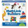 Learning Resources MathLink 100 stk. - Inkl. 10 udfordringer| Logik & Talforståelse|Stem Læringslegetøj
