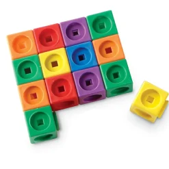 Learning Resources MathLink 100 stk. - Inkl. 10 udfordringer| Logik & Talforståelse|Stem Læringslegetøj