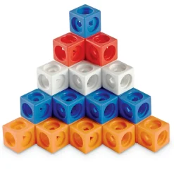 Learning Resources MathLink 100 stk. - Inkl. 10 udfordringer| Logik & Talforståelse|Stem Læringslegetøj