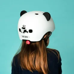 Micro cykelhjelm Panda - Small, 48-53 cm|Børn Børnesikkerhed