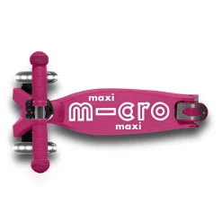 Micro - Maxi Deluxe Foldbar LED, Berry| Løbehjul