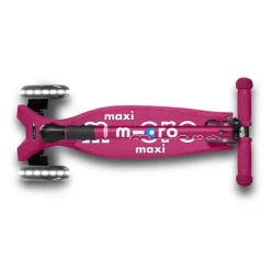 Micro - Maxi Deluxe Foldbar LED, Berry| Løbehjul