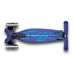 Micro - Maxi Deluxe Foldbar LED, Navy| Løbehjul