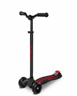 Micro - Maxi Deluxe Pro, Sort/Rød| Løbehjul|Løbecykler