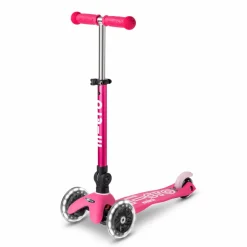 Micro - Mini Deluxe foldbar LED, Pink| Løbehjul|Løbecykler