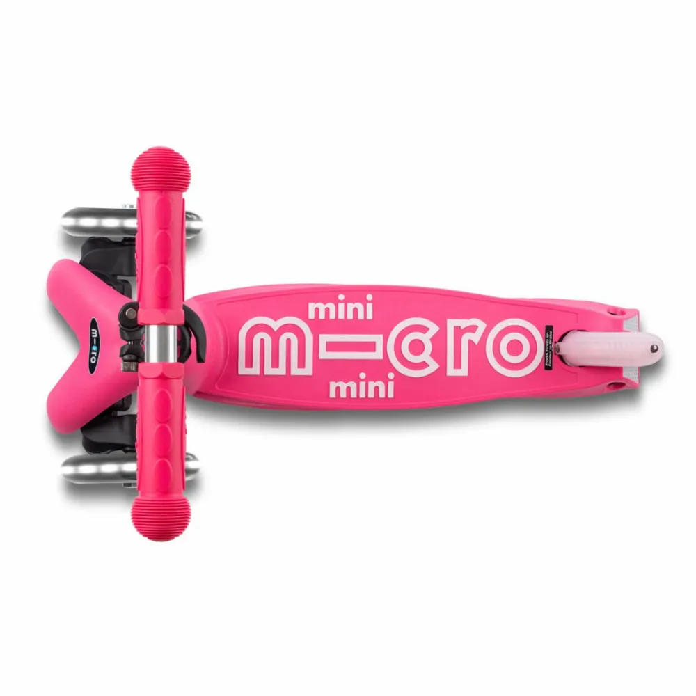 Micro - Mini Deluxe foldbar LED, Pink| Løbehjul|Løbecykler