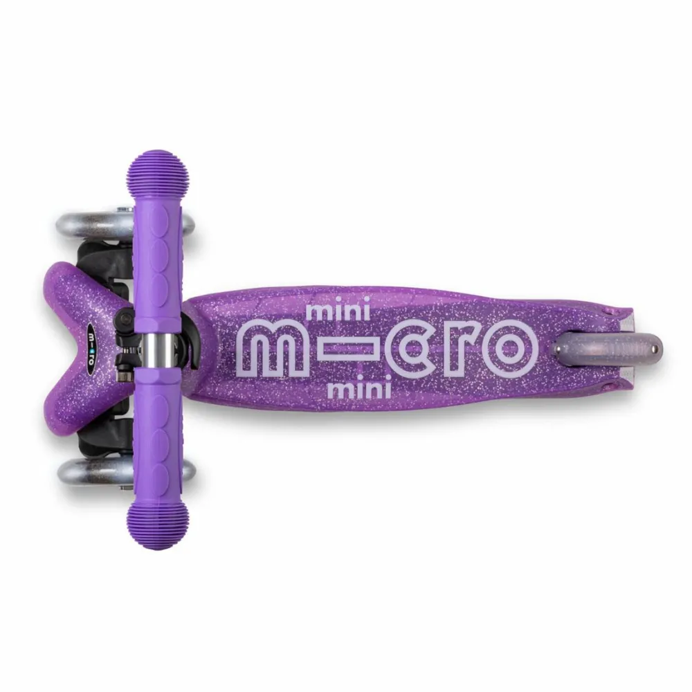 Micro - Mini Deluxe Glitter LED, Lilla| Løbehjul|Tumlinge Legetøj