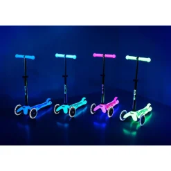 Micro - Mini Deluxe Glow LED Plus, Aqua| Løbehjul|Tumlinge Legetøj