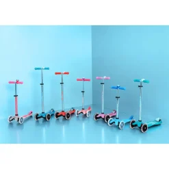 Micro - Mini Deluxe Glow LED Plus, Aqua| Løbehjul|Tumlinge Legetøj