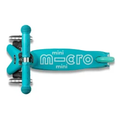 Micro - Mini Deluxe LED, Aqua| Løbehjul