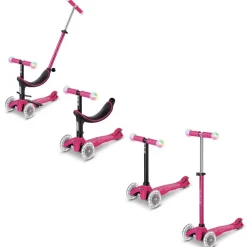 Micro - Mini2grow Deluxe Magic LED, Pink| Løbehjul|Løbecykler