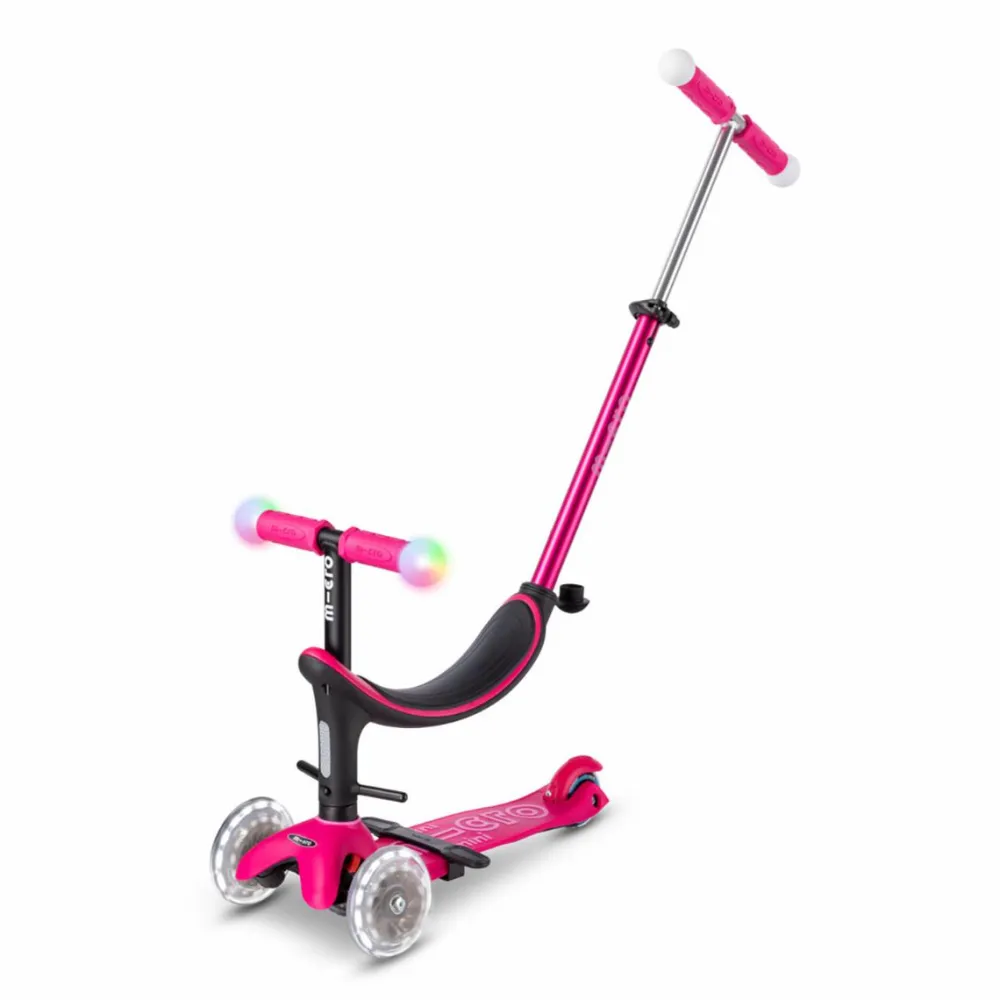Micro - Mini2grow Deluxe Magic LED, Pink| Løbehjul|Løbecykler